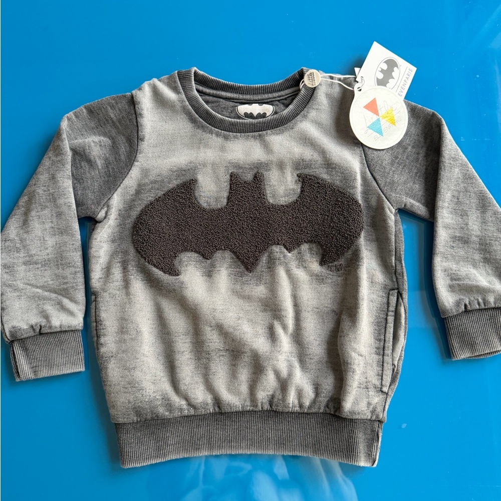 Eleven Paris Dark Gray Batman Logo Tee